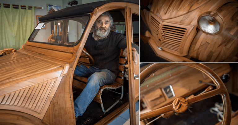voiture citroen bois