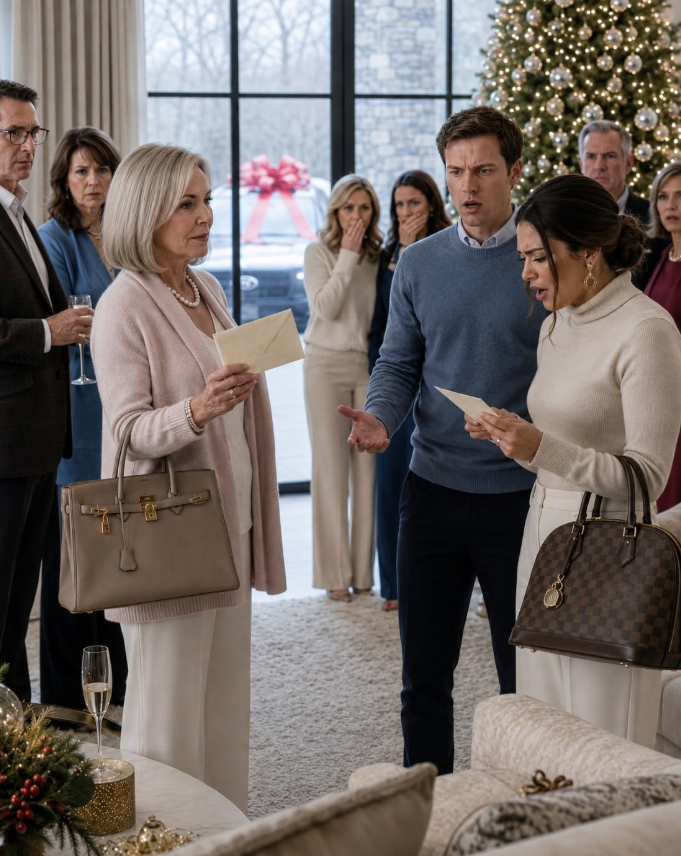 At Christmas, I gave my son a brand-new car and his wife a designer purse, thinking love still mattered. Then he smiled and said his wife wanted to “teach me a lesson,” so they had no gift for me.