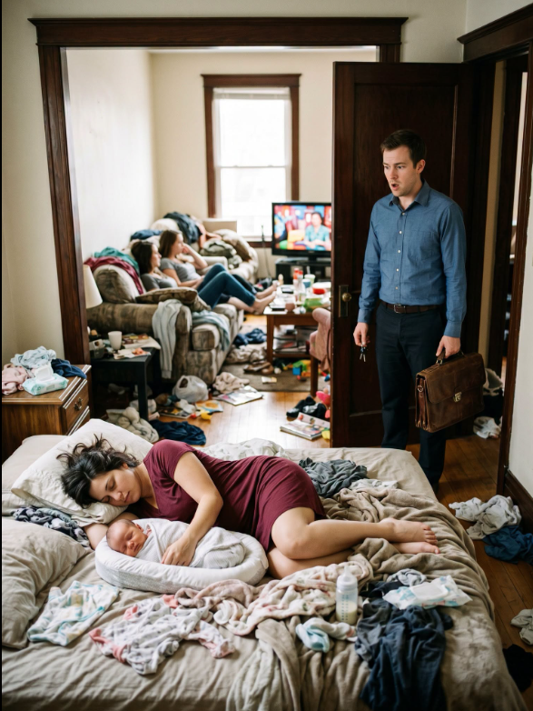 My mother took care of my wife for four days after she gave birth.