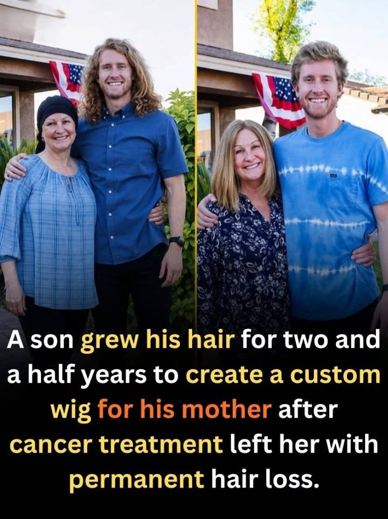 A Son Grew His Hair for Two and a Half Years to Give His Mother Back Her Smile
