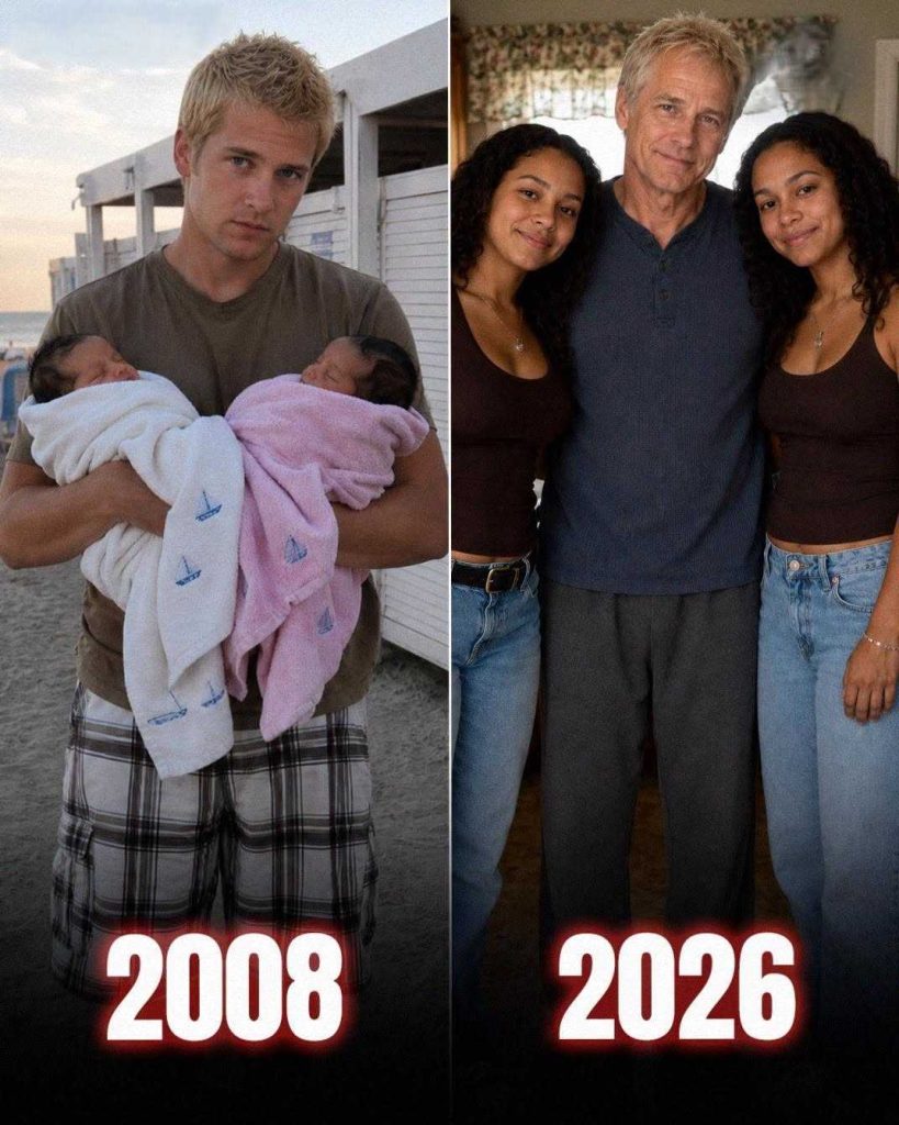I Adopted Twin Baby Girls I Found Wrapped in Towels in a Beach; Changing Cubicle, 0n Their 18th Birthday, They Handed Me the Same Towels and Whispered, &lsquo;Dad… We Owe You the Truth**