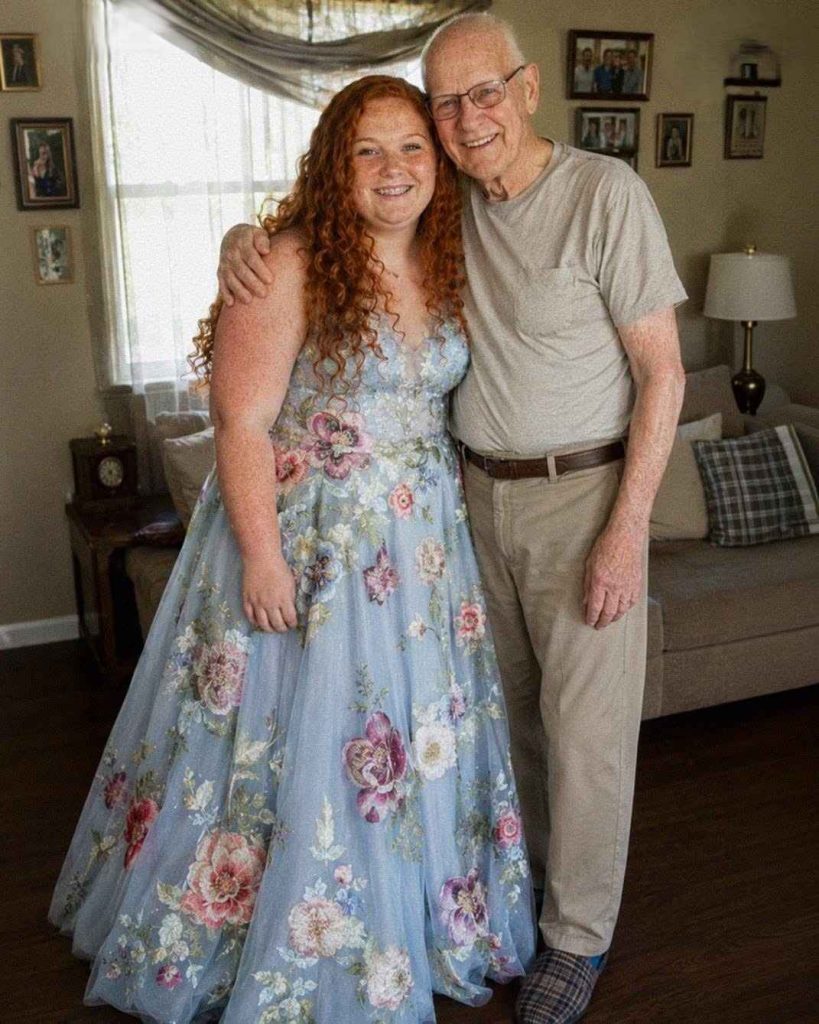 My Grandpa Sewed My Pr0m Dress 5 Days Before He Passed Away… My Classmates Laughed Until the Most Popular Boy at School Taught Them a Lesson