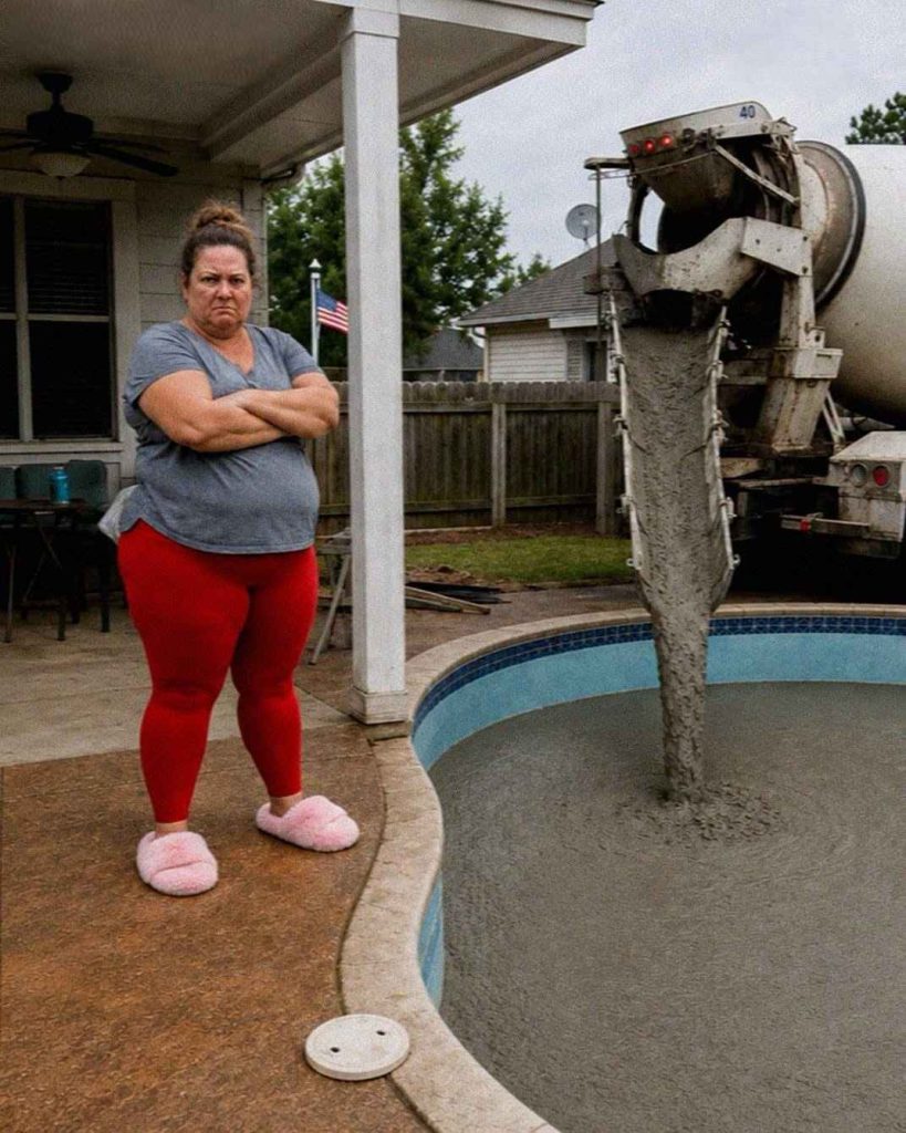 My rude Neighbor Filled My Pool With Concrete Because My Kids Were &lsquo;Too Loud&rsquo;..  She Never Expected What Happened Next