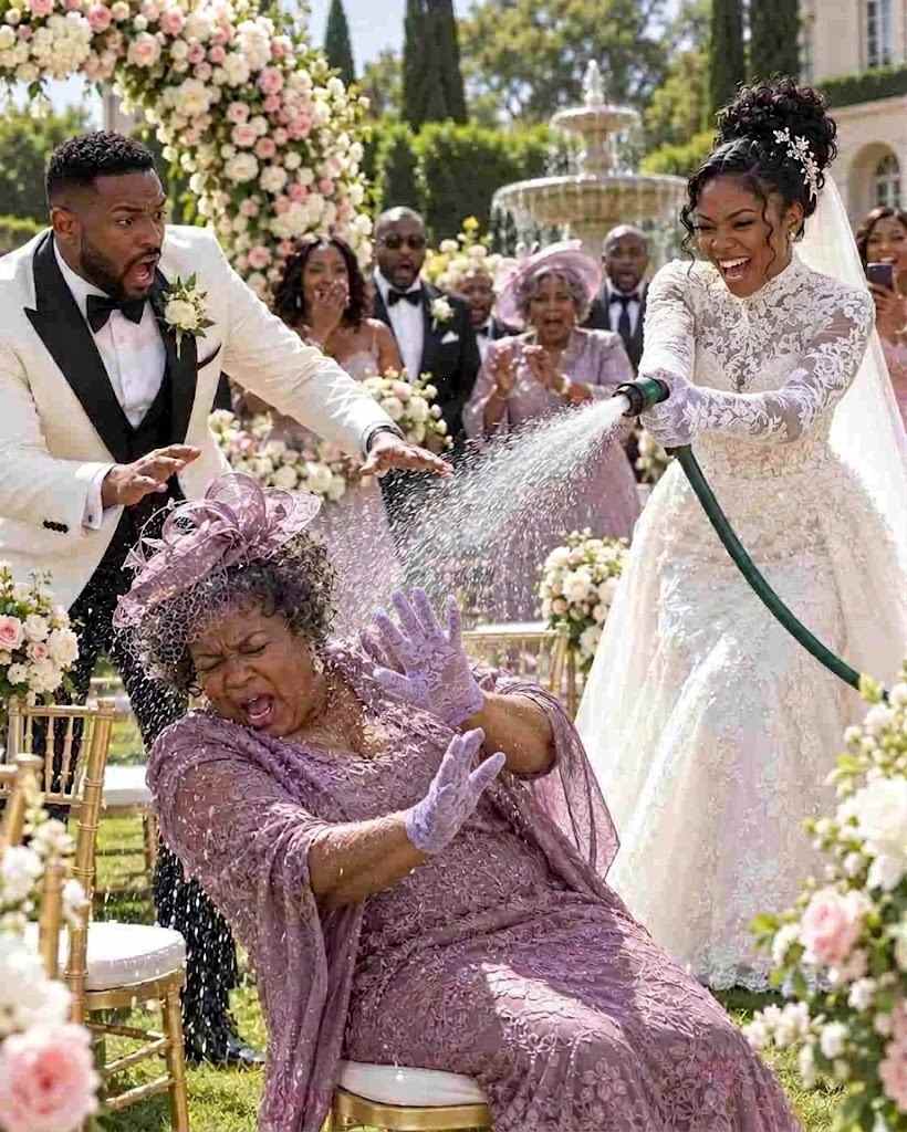 AT MY WEDDING, MY FIANCÉE&rsquo;S FAMILY POINTED AT MY MOTHER AND LAUGHED — THEN MY BRIDE GRABBED A HOSE AND SPRAYED HER, SAYING SHE&rsquo;D « WASH THE POVERTY OFF. »**1